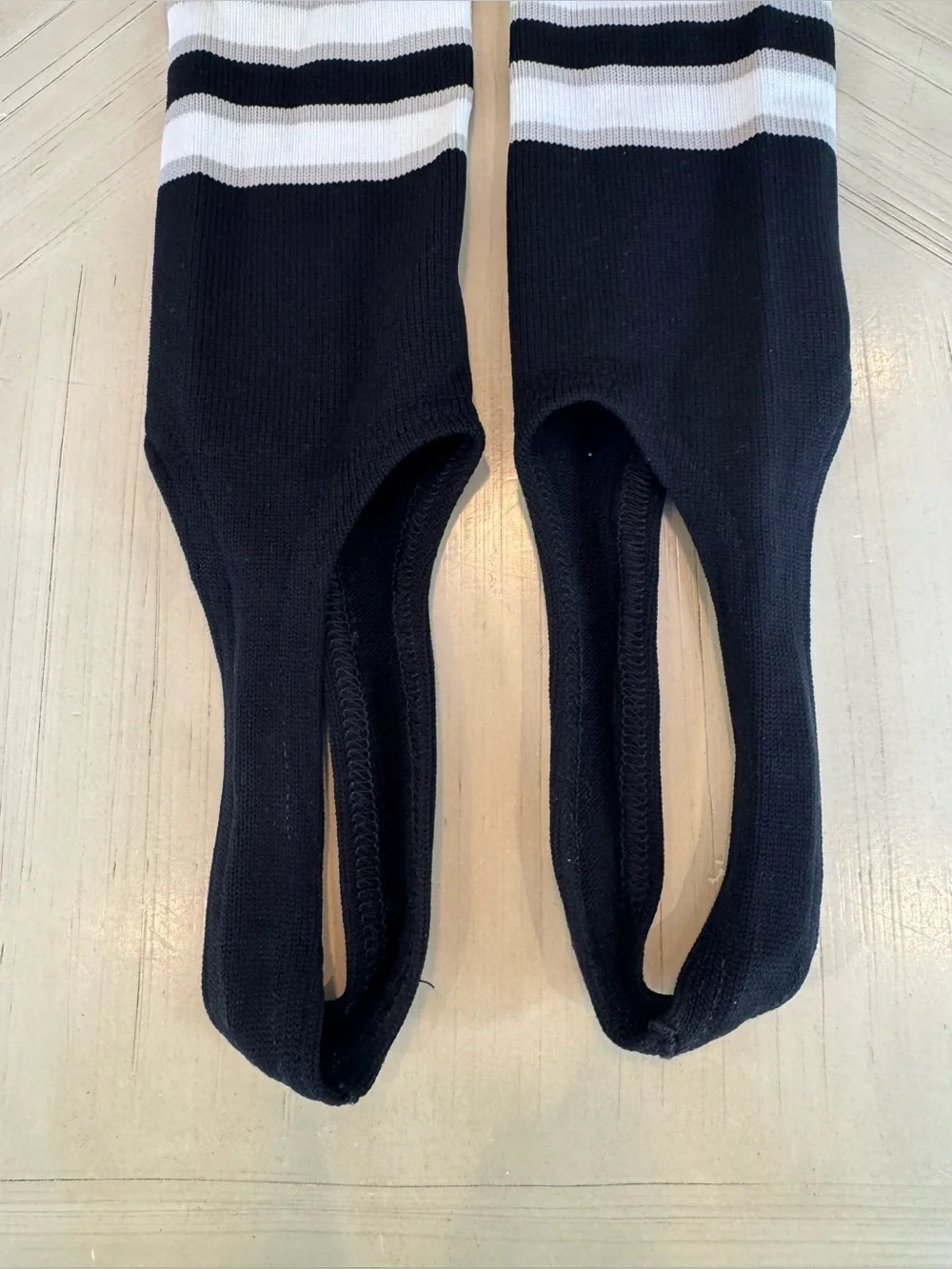 EvoShield Baseball Softball Stirrups Black White Gray Stripes - Adult New